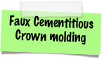 Faux Cementitious  Crown molding